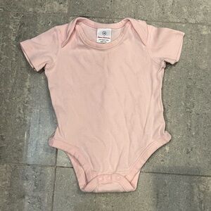 Hanna Andersson Pink Baby Onesie - 6m